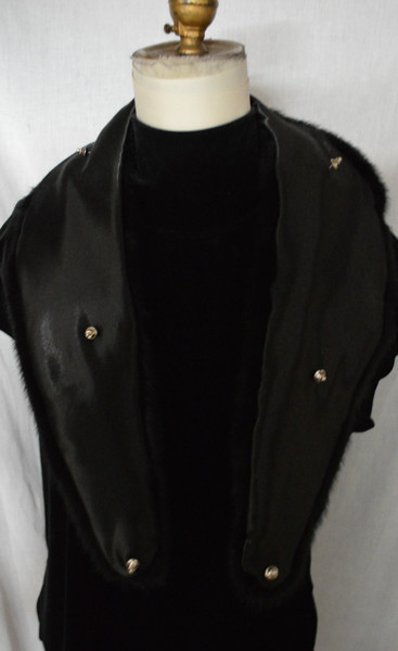 Real Black Mink Fur Collar New Manufactured in US 
