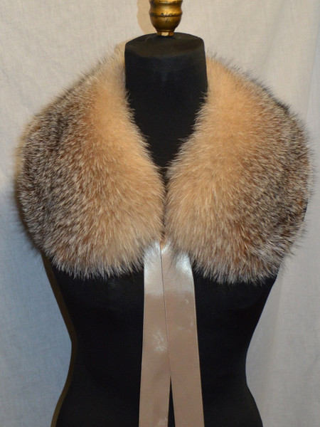 Real Crystal Fox fur Collar