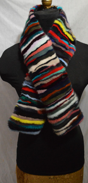 Real Mink Fur Collar Scarf