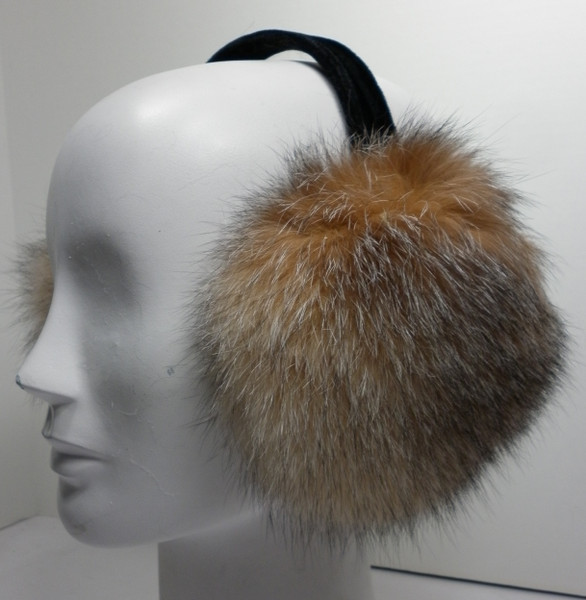 Real Crystal fox earmuffs
