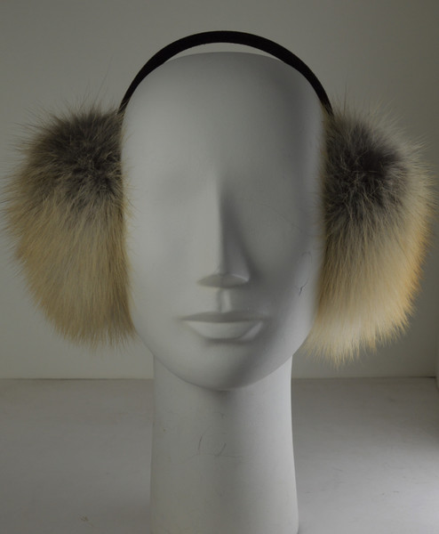real golden island fur earmuffs