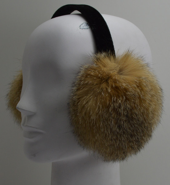 real kit fox fur earmuffs