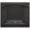 Burnished Brass Arched Iron Element on Black Whitney Front for Elevation X 42" - Napoleon