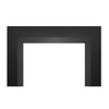 Charcoal Small 3 Sided Faceplate on Black Small 3 Sided Backerplate for Oakville Fireplace Inserts - Napoleon