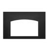 Black Small Arched 4 Sided Faceplate on Black Small 3 Sided Backerplate for Oakville Fireplace Inserts - Napoleon