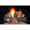 24" Fireside Realwood Log Set with LP Safety Pilot Hearth Kit  - Majestic