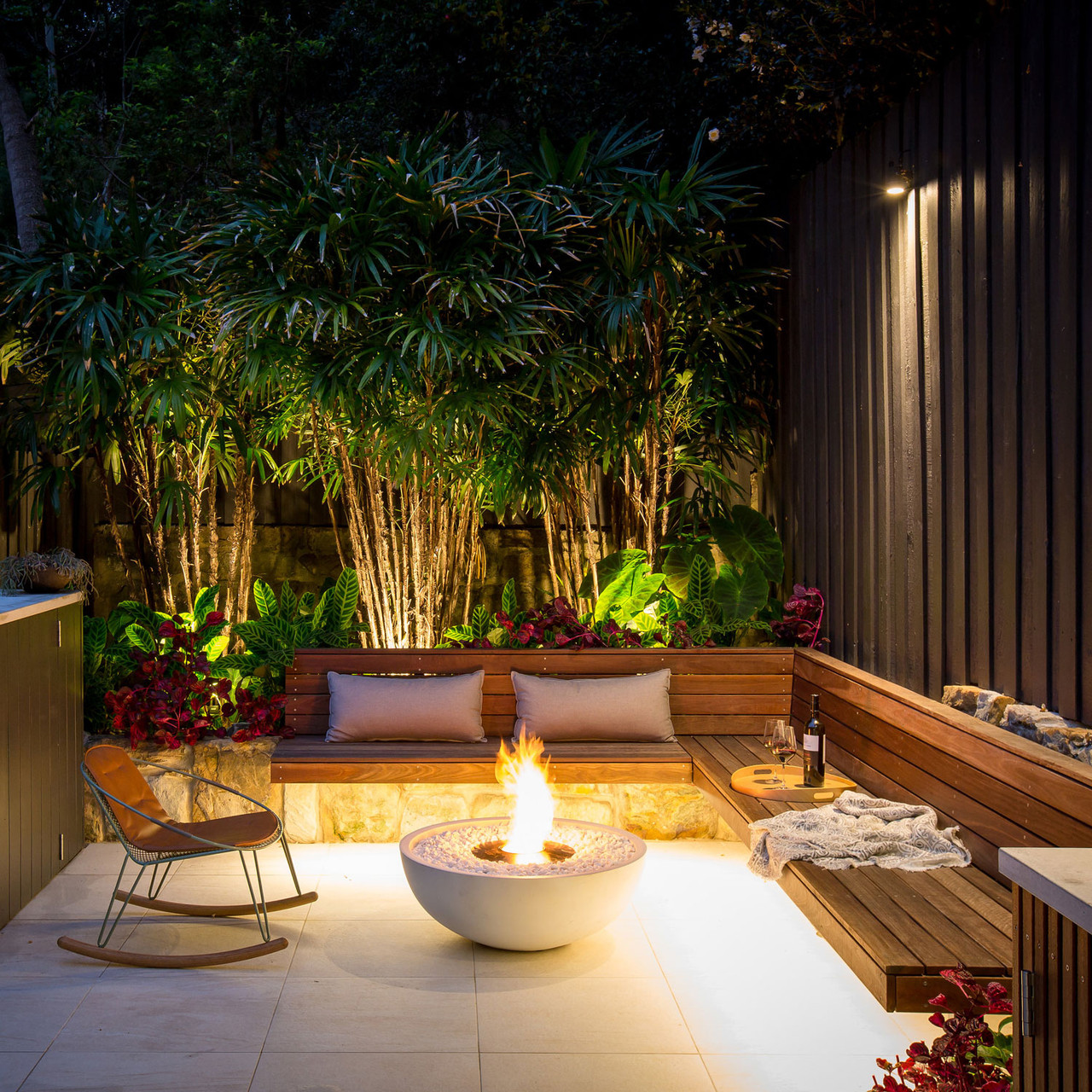 Mix 850 Circular Outdoor Ethanol Fire Pit Bowl EcoSmart