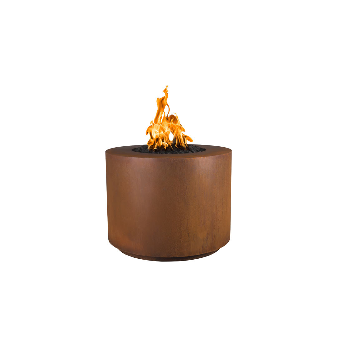 Beverly Fire Pit Corten Steel The Outdoor Plus AMS Fireplace