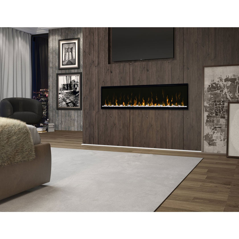 Dimplex IgniteXL 60" Built-in Linear Electric Fireplace with 8 Color Themes and Acrylic Ember Bed (Model: XLF60), 8530/5118 BTU, 240/120 Volt, 2500/1500 Watt, Black - Thumbnail 4