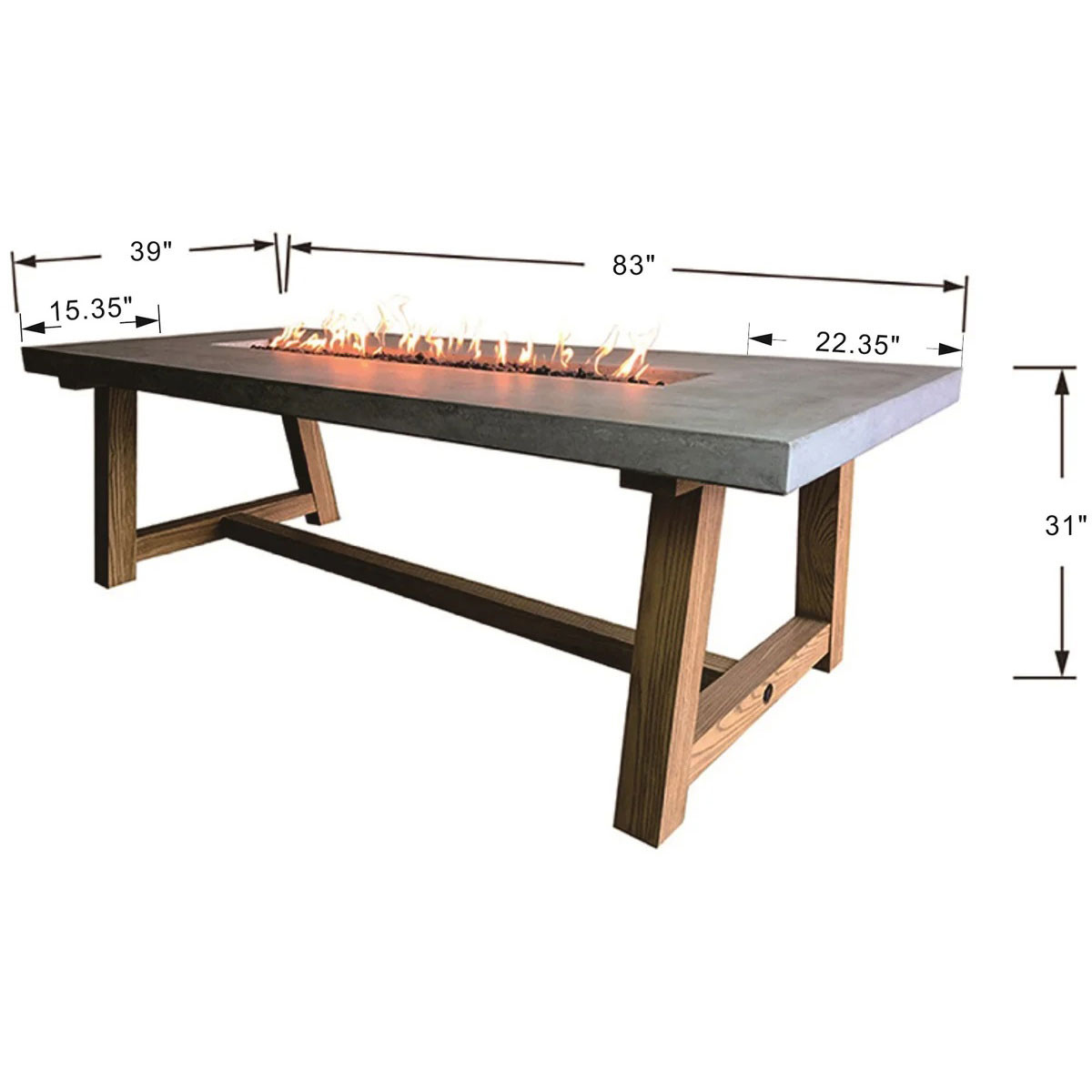 Elementi Sonoma Dining Table - Thumbnail 5