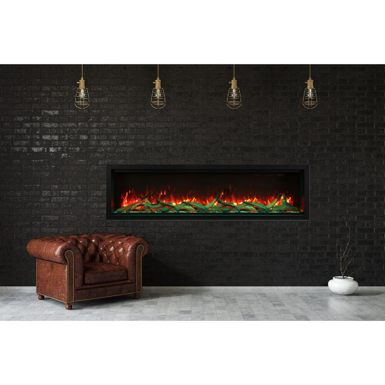 74" Symmetry XT Series Linear Electric Fireplace - Thumbnail 2