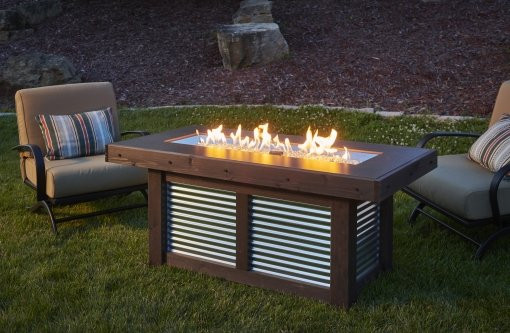 Outdoor GreatRoom Linear Denali Brew 1242 Fire Pit - DENBR-1242