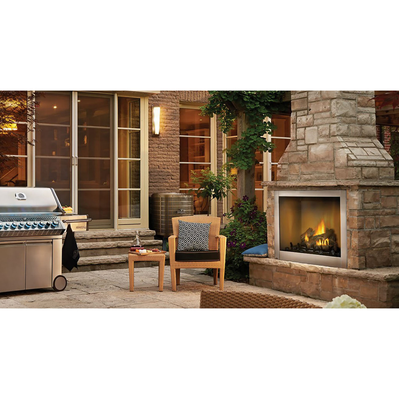 Riverside 42 Clean Face Outdoor Fireplace - Napoleon