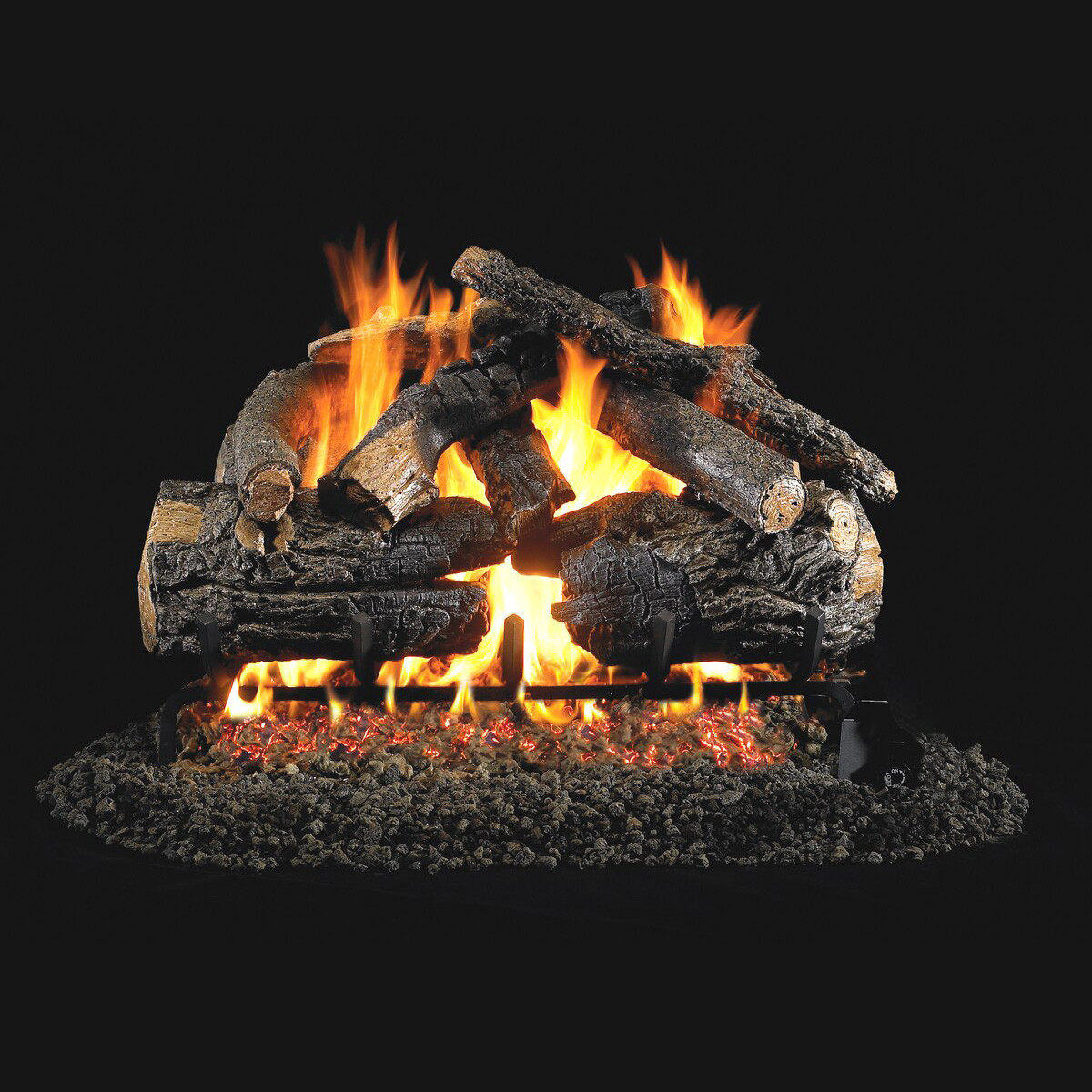 Real Fyre 36-inch Pioneer Oak Standard Gas Log Set - AMS Fireplace