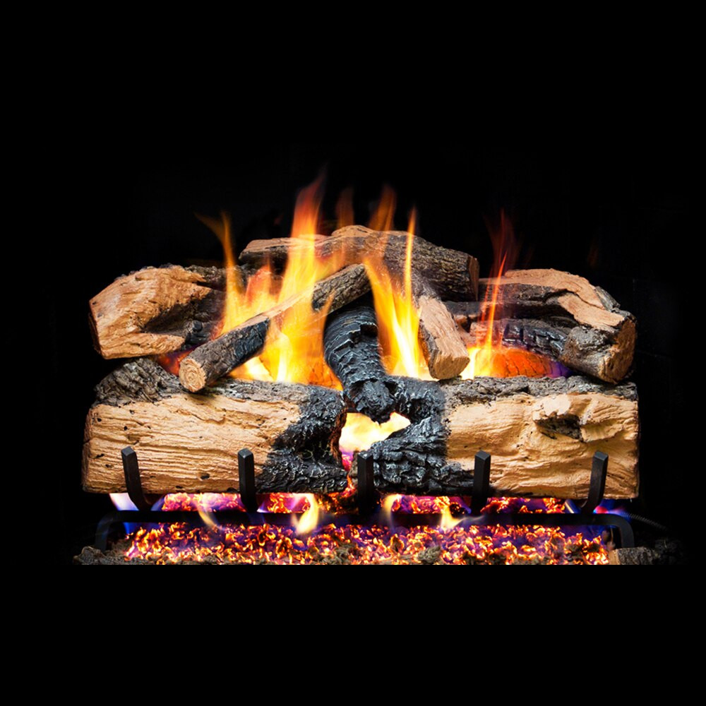 Real Fyre 24-inch Charred Evergreen Split Oak Gas Logs Set - AMS