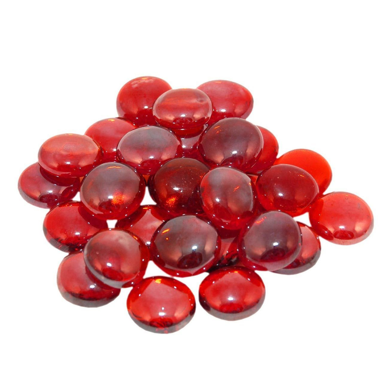 Ruby Fire Pit Glass Beads | 3/4 inch, 10 lbs, Red