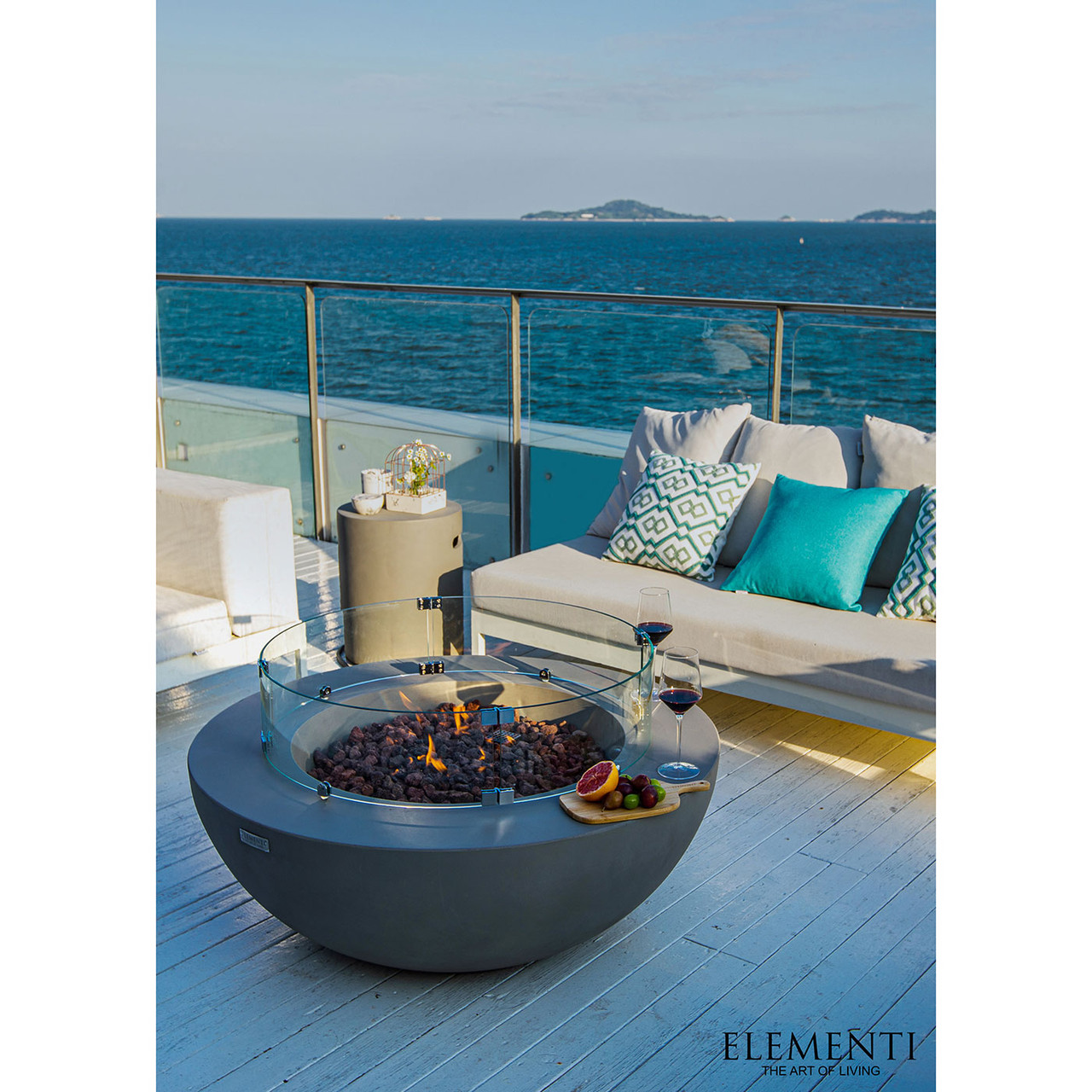 Elementi Lunar Bowl Fire Table - Thumbnail 2