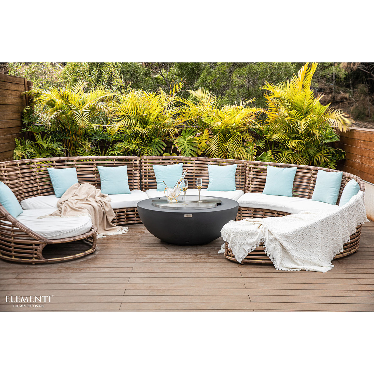 Elementi Lunar Bowl Fire Table - Thumbnail 5