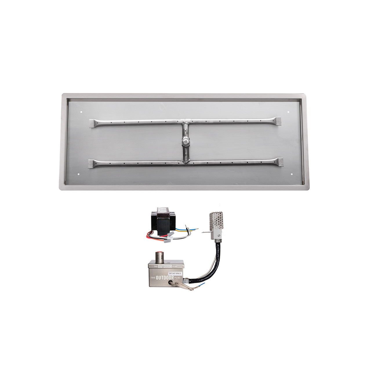 The Outdoor Plus Rectangular Drop In Pan & H-Burner - Thumbnail 2