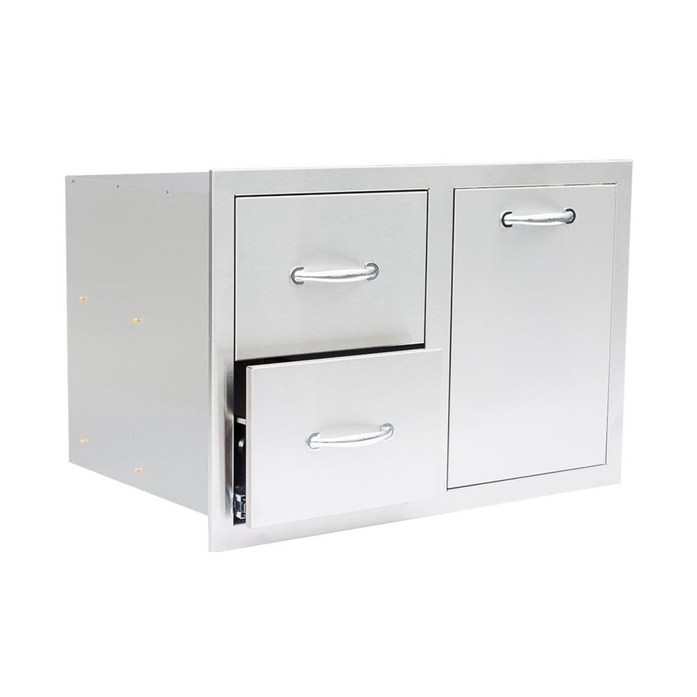 33" 2 Drawer & Vented LP Tank Pullout Drawer Combo - Thumbnail 4