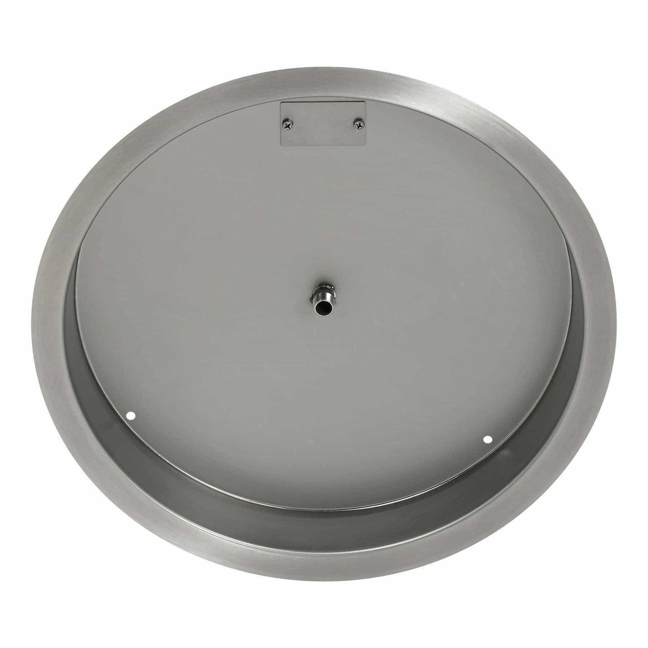 Stainless Steel DropIn Fire Pit Pan Round (1/2" Nipple) AMS Fireplace