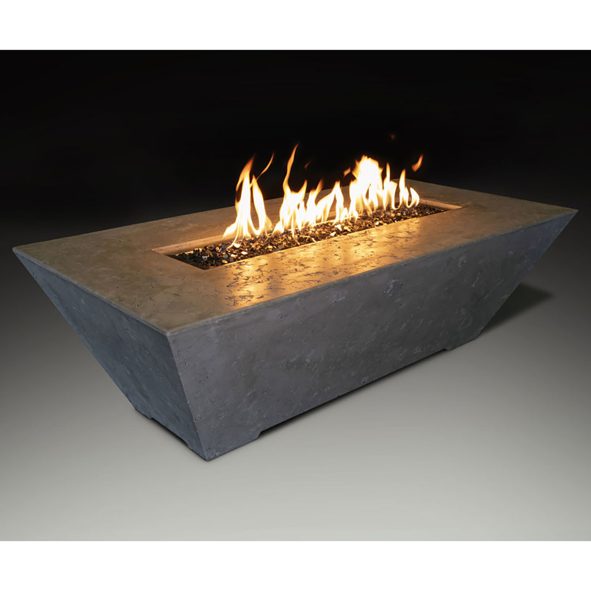 Olympus Rectangular Concrete Fire Table | Grand Canyon Gas Logs