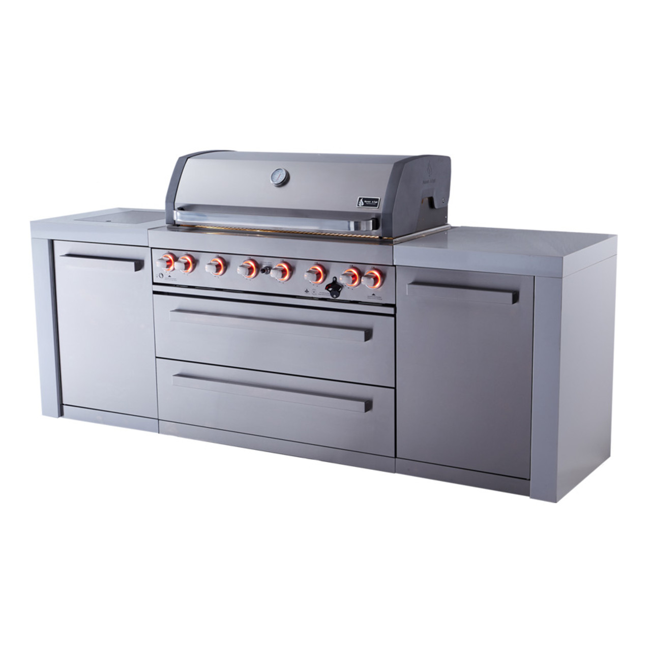 Mont Alpi MAi805-D Island Stainless Steel Gas Grill - AMS Fireplace