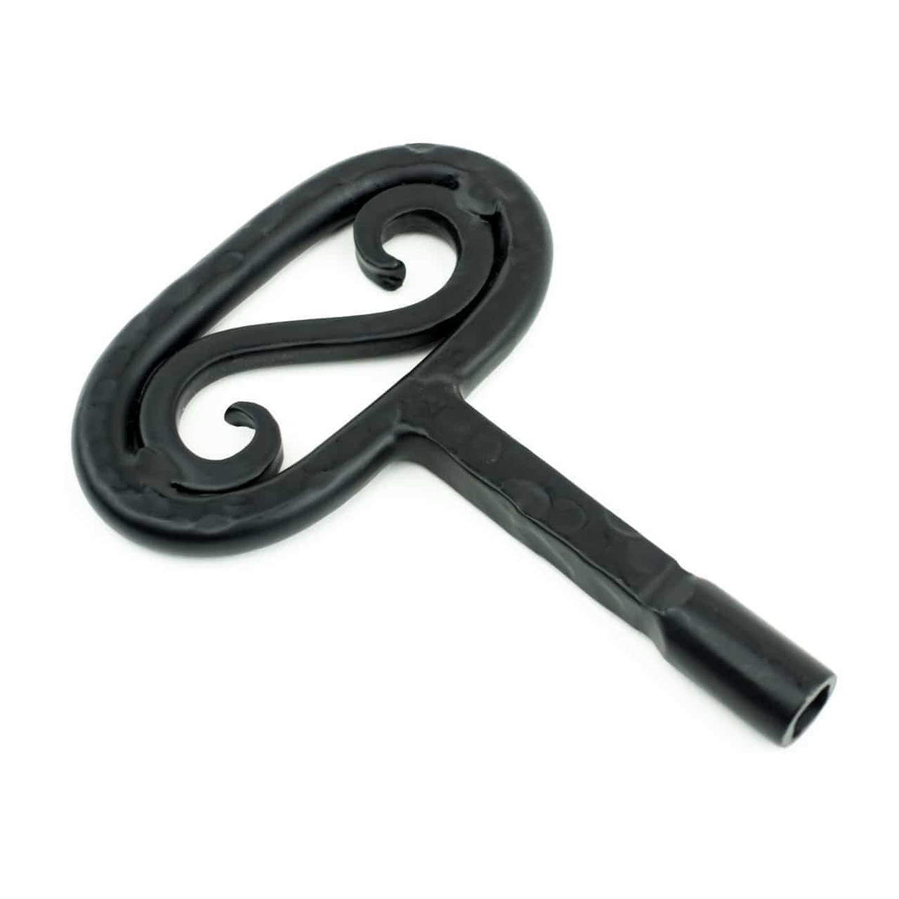 Traditional Oval Fireplace Key Black AMS Fireplace