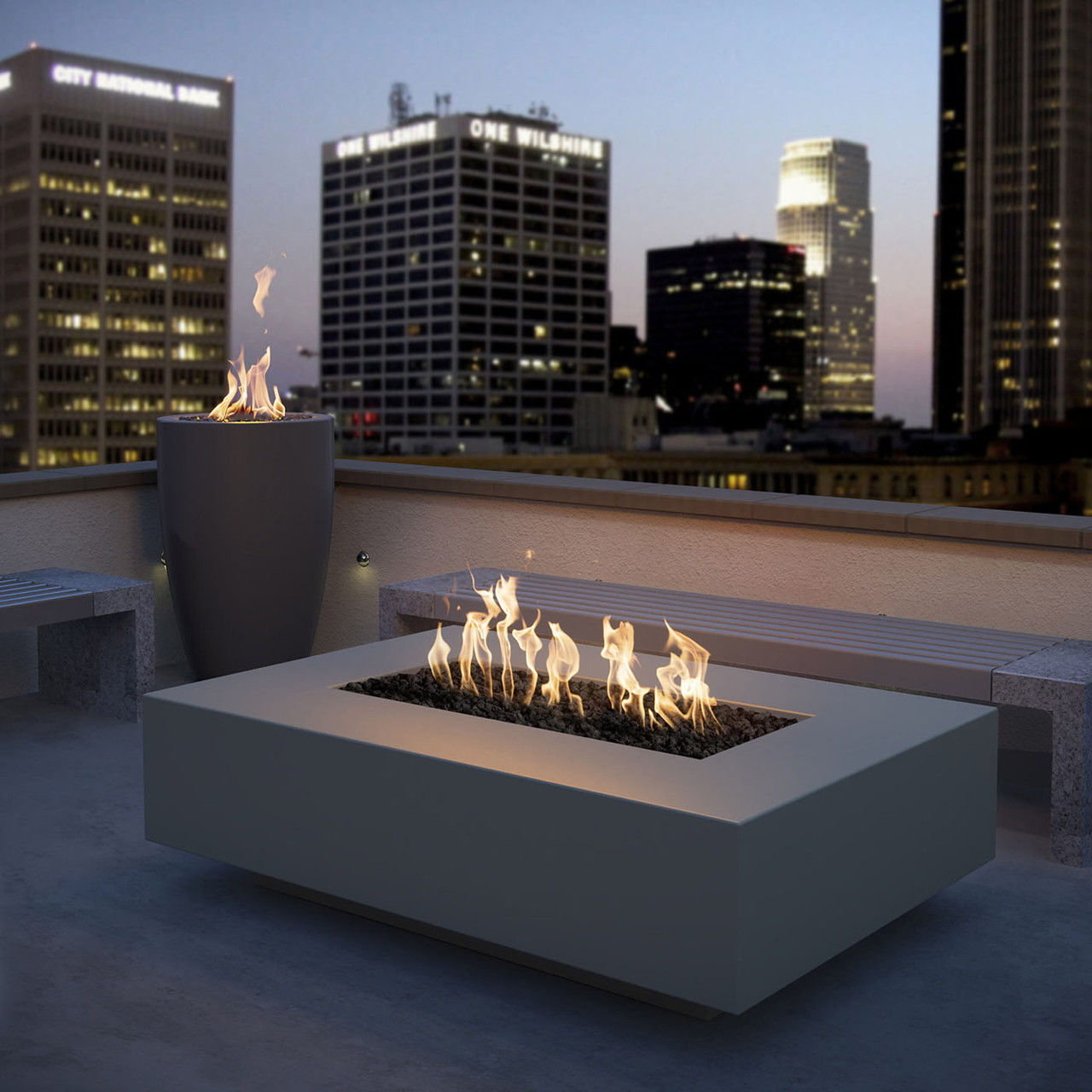 The Outdoor Plus Cabo Linear Fire Pit