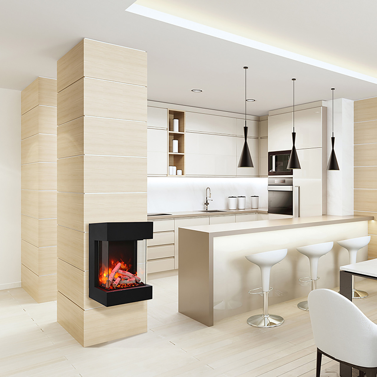 Amantii Cube Electric Fireplace - Thumbnail 4