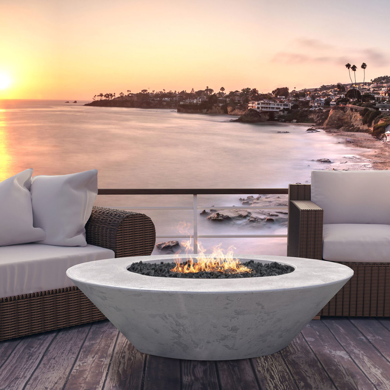 Prism Hardscapes Embarcadero 60 Gas Fire Table - Thumbnail 4