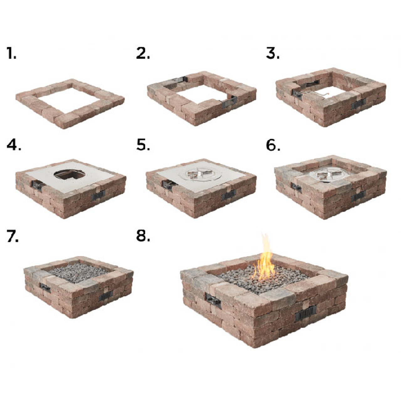 BONFIRE GO OUTSIDE STR SBSKIT セット　BGO 1 Bronson Gas Fire Pit Kit: DIY Outdoor Warmth | Square