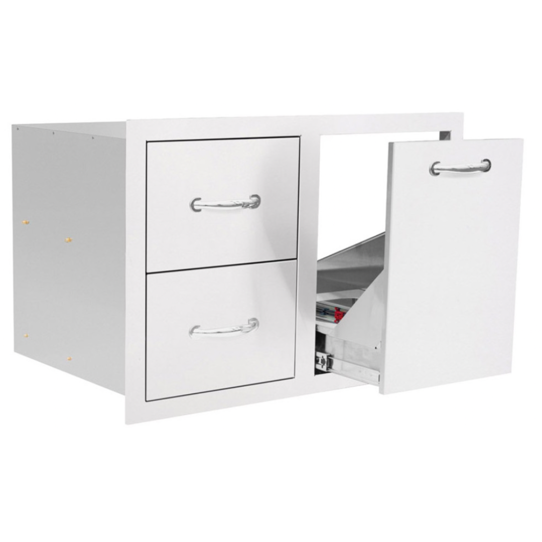 TrueFlame Drawer & Vented LP Tank Pull out Drawer Combo