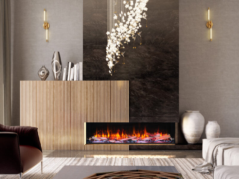 Kozy Heat Osseo E Series Multi-Sided Linear Fireplace