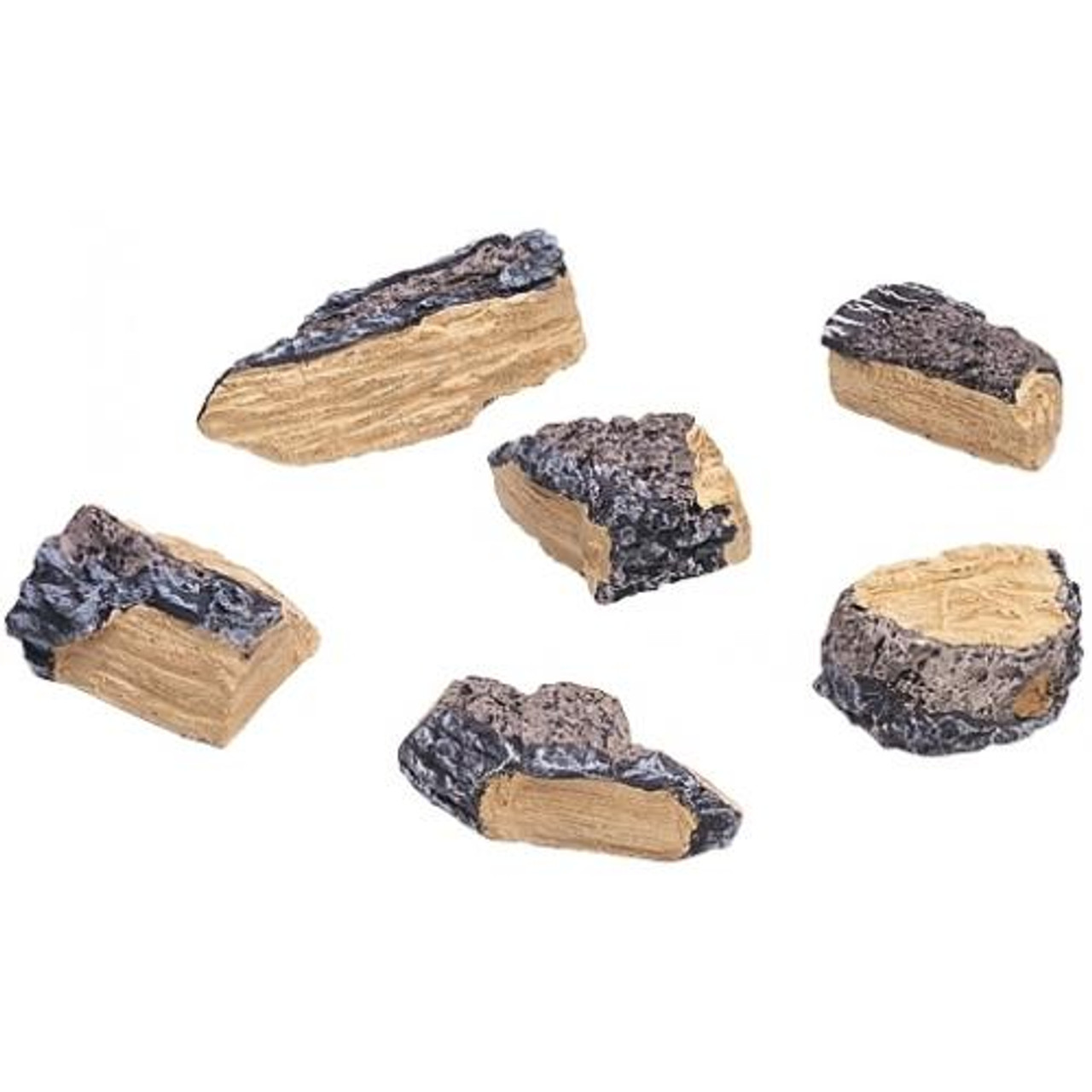 Real Fyre Gas Log Decorative Charred Wood Chips WCH-6 