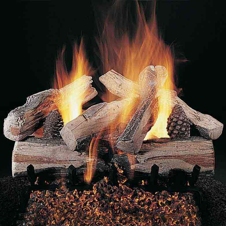 Rasmussen 24" Evening CrossFire Log Set - Single Face - Thumbnail 2