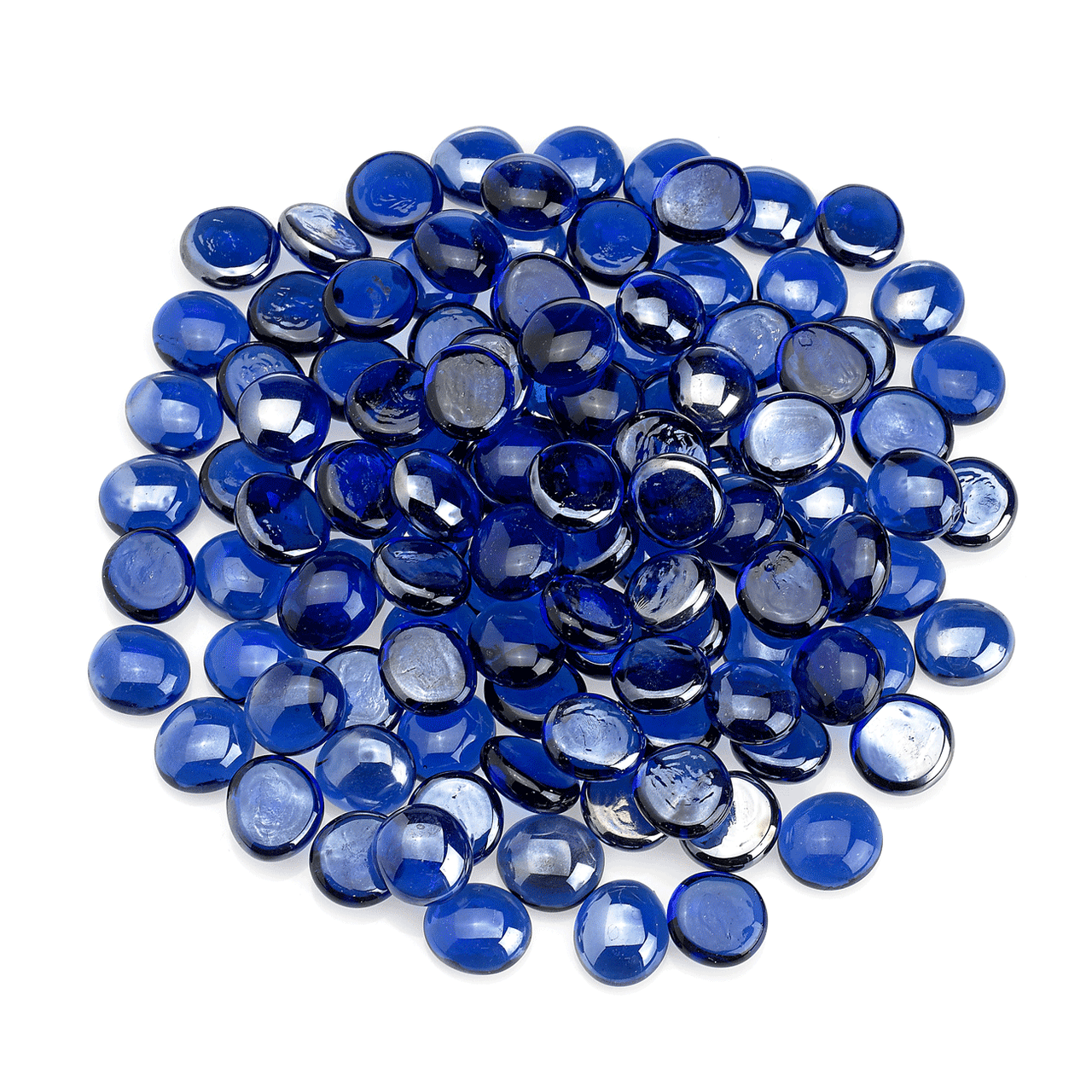 American Fire Glass Half-Inch Glacier Ice Fire Beads Glass - 10