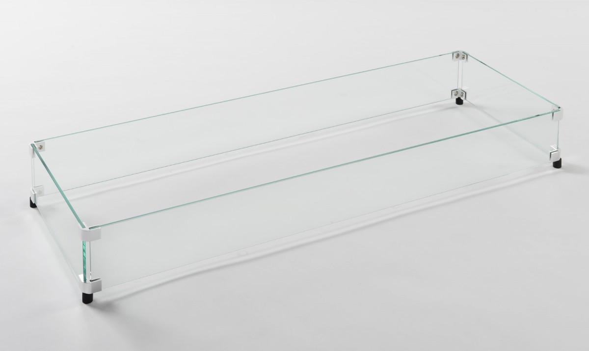 Glass Wind Guard for 12" x 42" Linear Burner