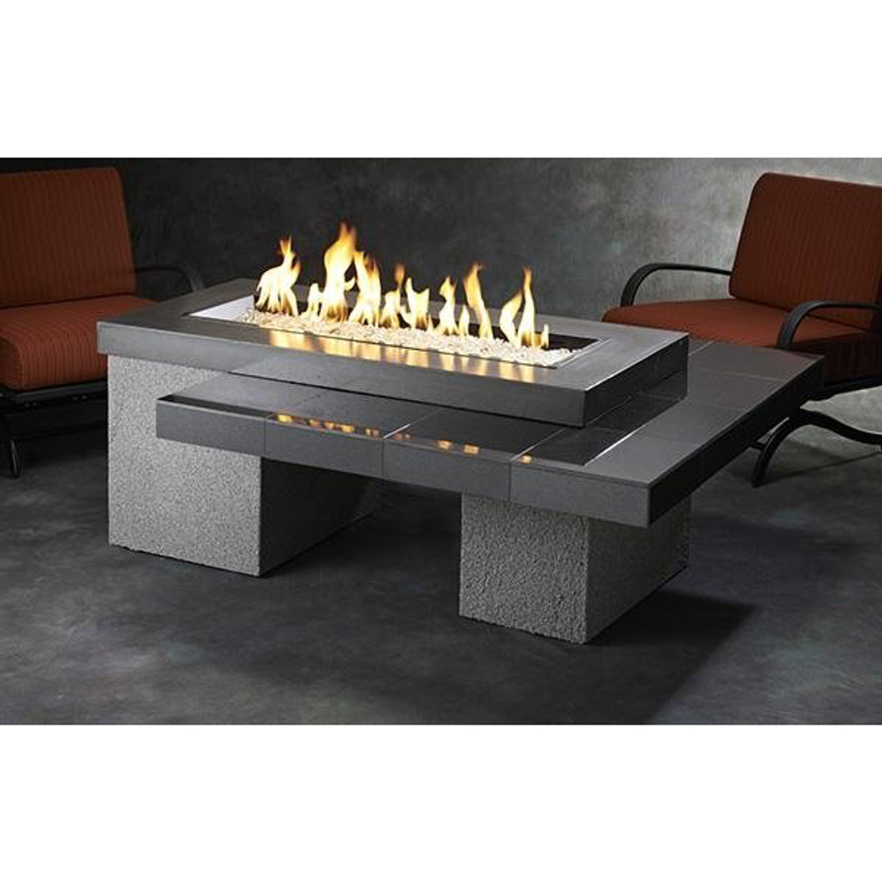 42 rectangular fire table