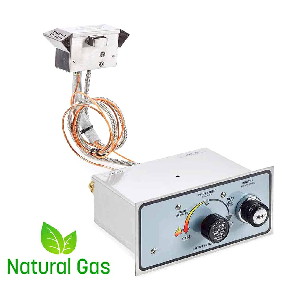 Push Button Ignition with Flame Sense Control - 140k BTU - AMS Fireplace