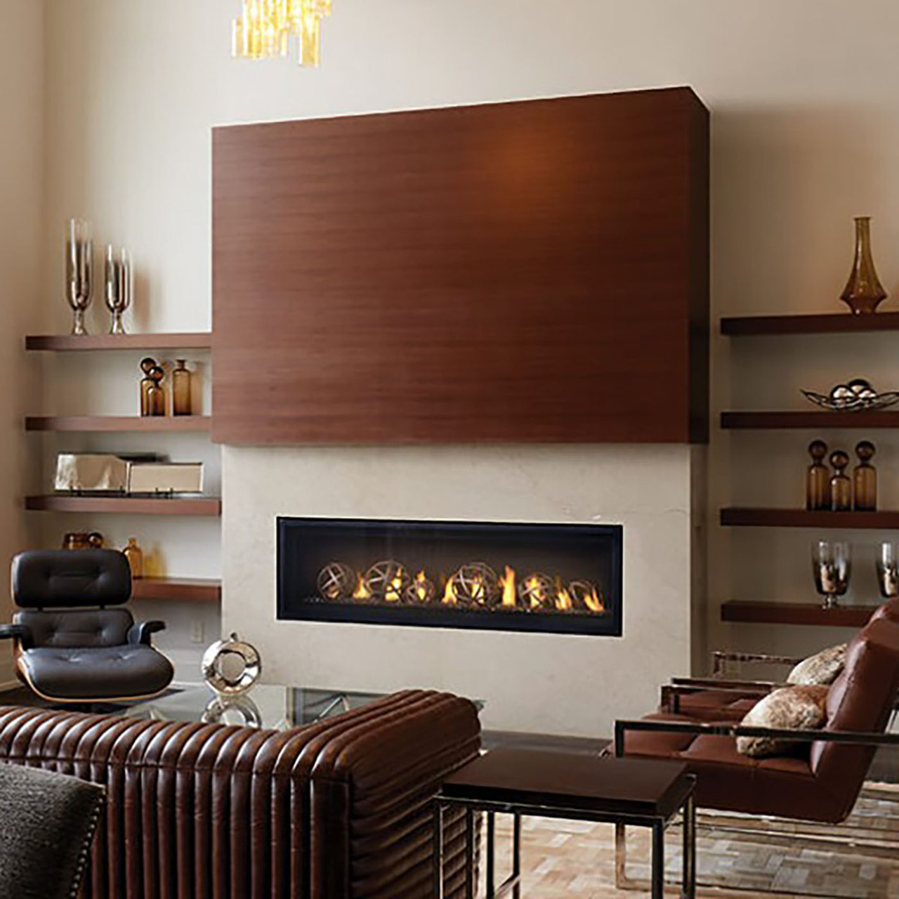Luxuria 62 Single Sided Linear Gas Fireplace - Napoleon