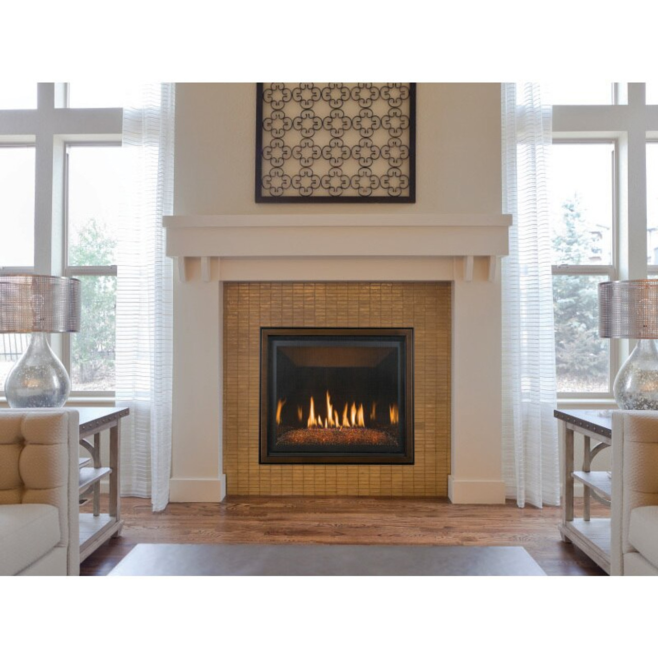 Bayport 36 Glass Gas Fireplace - Kozy Heat