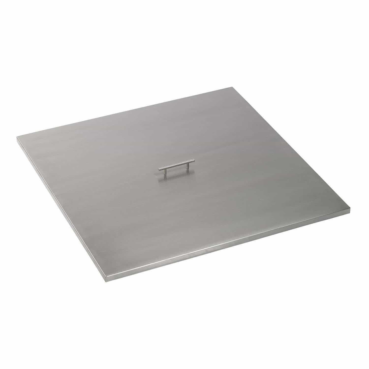 Square Fire Pit Pan Cover Stainless Steel AMS Fireplace