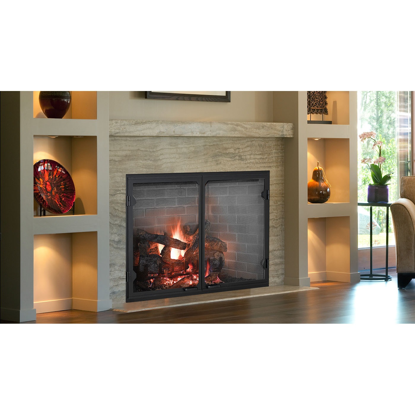 Biltmore 50" Radiant Wood Burning Fireplace Majestic