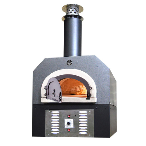 Chicago Brick Oven Propane Gas & Wood-Burning Outdoor Pizza Oven - CBO-750 Hybrid Countertop - Silver