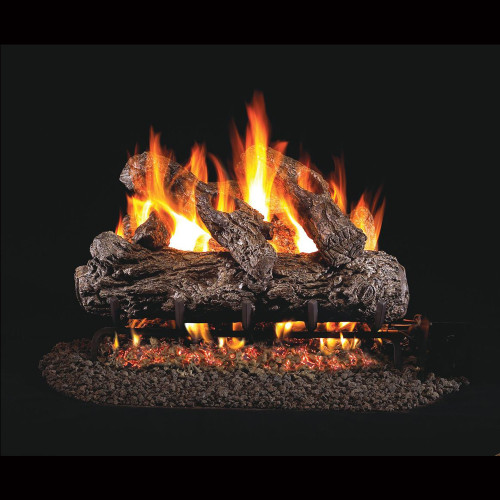 Rustic Oak  Classic Series Standard Gas Log Set 24" -Front View