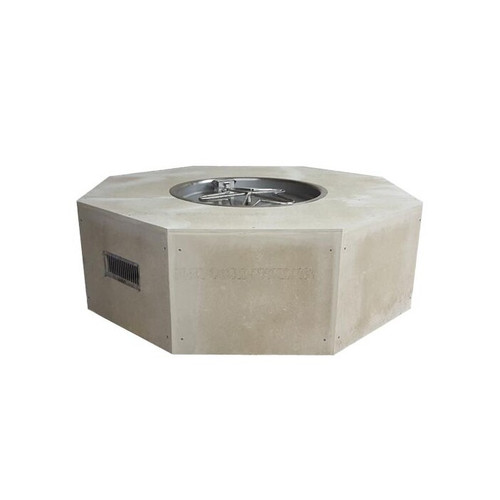 HPC 54" Octagon Unfinished Fire Pit Enclosure - Push Button