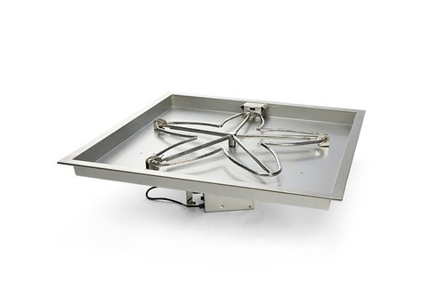 30" Square Bowl Pan Penta Burner Fire Pit Insert – Electronic Ignition - HPC