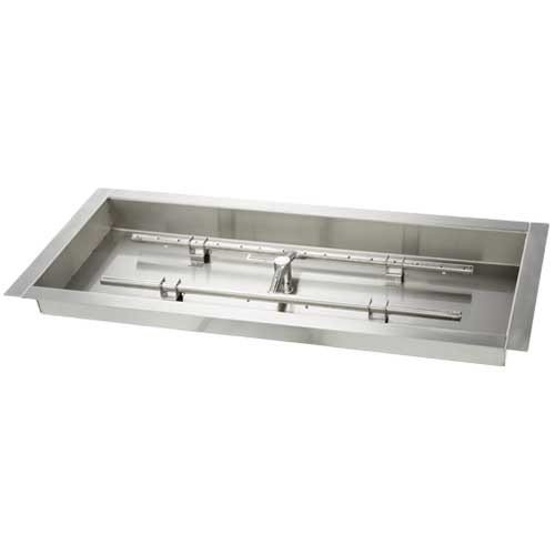 66X12" Rectangle Pan H-Burner Fire Pit Insert - HPC