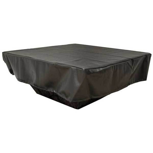 HPC Rectangular 102" x 40" Black Vinyl Fire Pit Cover